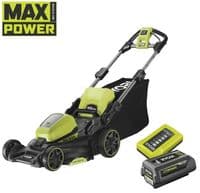 УЦІНКА! Газонокосарка акумуляторна Ryobi Max Power RY36LM40A-140 36В акб 1х4А·год 40см 50л 25-75мм 18.6кг