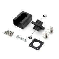 Корпусная проходная клема М8-M8, 200A, 1000V, медь, Black