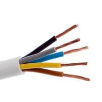 Кабель Одескабель H05VV-F 5G1,5 белый, цена за метр