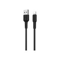 Кабель для передачи данных USB 2.0 AM на Lightning 1,0 м 2,4 А силиконовый BX30 черный BOROFONE (6931474706867)