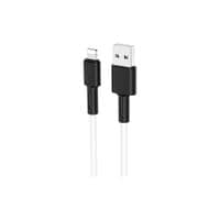 Кабель для передачи данных USB 2.0 AM на Lightning 1,0 м 2,4 А силиконовый BX31 белый BOROFONE (6931474710369)