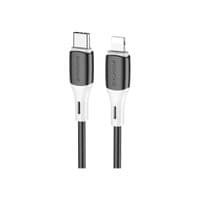 Кабель для передачи данных USB-C на Lightning 1,0 м 3A 20 Вт силикон BX79 черный BOROFONE (6974443384727)