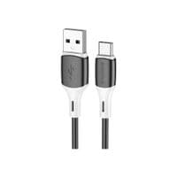 Кабель передачи данных USB 2.0 AM на USB-C 1,0 м 3A силикон BX79 черный BOROFONE (6974443384789)