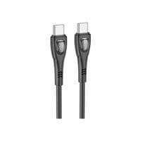 Кабель передачи данных USB-C на USB-C 1,0 м 60 Вт Superior BX98 черный BOROFONE (6941991104497)