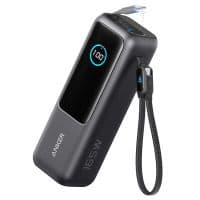 Внеш. акум. ANKER - 25000 mAh 165W PD Built-In Double USB-C Cables (Черный)
