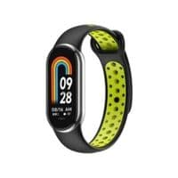 Ремінець BeCover Vents Style для Xiaomi Mi Smart Band 9 Black Green (711984)