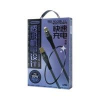 Кабель Remax RC-C061 Explore USB Type-C - Lightning (M/M), 20W, 1.2 м, Black (6954851206712)