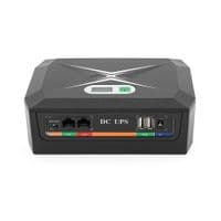 ДБЖ UPS-45W DCP-45W-17 для роутерів / комутаторів / PON / POE-430 (15-24V), 5 / 9 / 12V, 17600мAh (8 * 2200MAh), USB 3.0, Black, BOX
