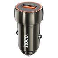 АЗУ 12-24V HOCO Z46, 1xUSB 3.0, 18W, Black, Box