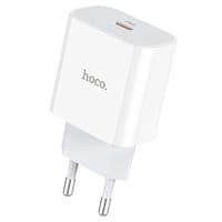 СЗУ 110-240V HOCO C76A Plus USB-C, PD20W, White, Box