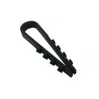 Зажим елочка 10 mm для кругл. каб (100 шт) НЕЙЛОН, черные