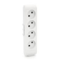Колодка VIKO Multi-Let 4 гнезда, без заземления, белая