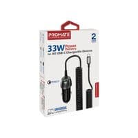 Автомобільний зарядний пристрій Promate PowerDrive-33PDC 33W Black