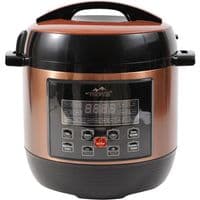 Мультиварка-скороварка Monte MT-2603, Brown/Black, 1000W, 5л, 39 программ, антипригарное покрытие, управление кнопочное, дисплей, таймер, комплектация: корзина для фритюра, насадка-пароварка, мерный стаканчик, ложка, книга рецептов
