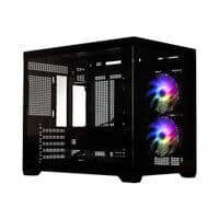 Корпус GTL Gaming "Abyss", Black, без БП, Mid Tower, Micro ATX/Mini ITX, 1xUSB 3.0/1xUSB 2.0, макс. CPU – 165 мм/VGA – 400 мм, 2x120 мм ARGB, боковая и передняя панель из закаленного стекла (GTLN285M)