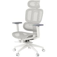 Кресло офисное Officepro Skyline Footrest OC750-W-LG-LG White/Light Gray
