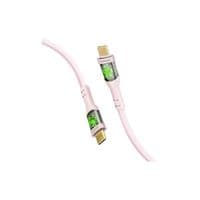 Кабель для передачи данных USB-C - USB-C 1,2 м 60 Вт PD TransLine-CC розовый Promate (transline-cc.pink)