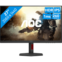 Монiтор TFT AOC 27" Q27G4ZR IPS QHD 260Hz 400nit 2*HDMI DP Pivot MM Black/Red