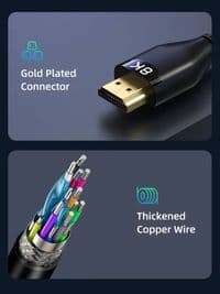 Кабель Cabletime HDMI - HDMI V 2.1 (M/M), 1 м, Black (CH12H)