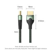 Кабель Vention HDMI - HDMI V 2.1 (M/M), 2 м, зелений (ALOGH)