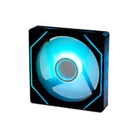 Вентилятор 120 мм, GTL Warp, Black, 120x120x25 мм, ARGB підсвічування, 800-1600 об/хв, 23-32.6 дБ, 4-pin (PWM, 50 см) / 3-pin (RGB, 50 см) (GTL-120WL1B ARGB)