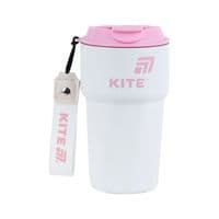 Термокружка Kite 450 мл бело-розовая (K25-1220-3)