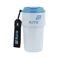Термокружка Kite 450 мл серо-голубая (K25-1220-2)