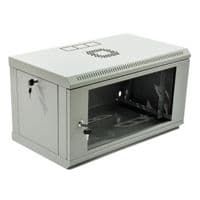 Шафа 19" 6U, 600x400x373мм (Ш*Г*В), економ, акрилове скло, сірий