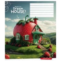 Зошит Школярик Dream house 12 аркушів лінія (012-3530L)