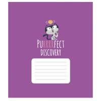 Зошит Школярик Purrrfect cats 18 аркушів лінія (018-3562L)