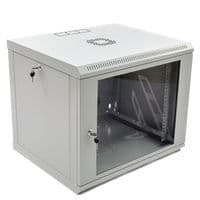 Шафа 19" 9U, 600x600x507мм (ШxГxВ), економ, акрилове скло, сірий
