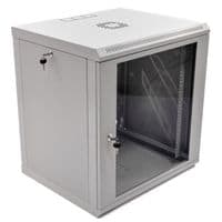 Шафа 19" 12U, 600x500x640мм (Ш*Г*В), економ, акрилове скло, сіра