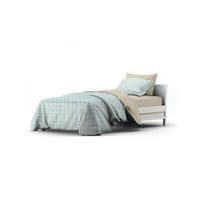 Постельное белье Home Line Клеточка кухонная бежево-бирюзовый/бежевый, бязь, полуторный (184229)