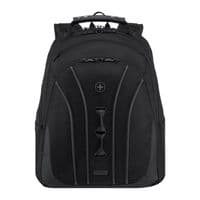 Wenger Icons Backpack, Legacy Black Series, 16" Laptop Backpack, Black