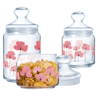 Банка LUMINARC CLUB FLORALIS /НАБІР/3х0.5, 0.75, 1 л (X1081)