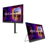 Монітор портативний Asus 27" ZenScreen MB27ACF HDMI, USB-C, MM, IPS, 2560x1440, 100Hz, sRGB 99%, AdaptiveSync, Pivot, C-Clamp Arm