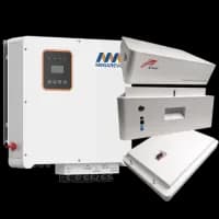 Система бесперебойного питания трифазная Ritar LFP51.2V100Ah-HV-5 шт + СК до АКБ + інв. Megarevo R12KH3-P + підставка до АКБ б/к