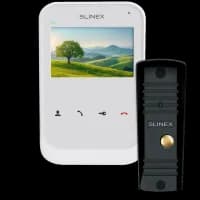 Комплект видеодомофон + панель вызова Slinex SK-04 + ML-16HR black