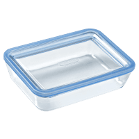 Форма с/у PYREX Pure Glass 0.8 л прямоуголь. 19x14x5см ст. крышка (241A000/8046)