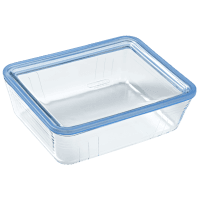 Форма PYREX Pure Glass 2.6 л прямоуголь. 24x19x8см ст. крышка (243A000/8044)