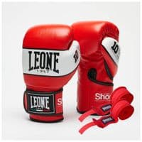 Боксерські рукавички Leone GN047 Shock Red 12 унцій (GN047_Red_12oz)