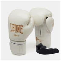 Боксерські рукавички Leone GN059W White/Gold 14 унцій (GN059W_White_14oz)