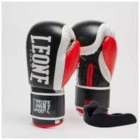 Боксерські рукавички Leone GN333 Logo WACS Black 10 унцій (GN333_Black_10oz)