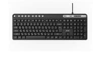 Клавиатура мембранная 2E KS1100 104key, 2xUSB HUB, USB-A, EN/UK, черный