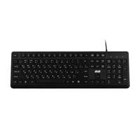 Клавиатура мембранная 2E KS405 104key, USB-A, EN/UK, черный