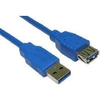 Кабель ATcom подовжувач USB 3.0 AM / AF 0.8 м blue