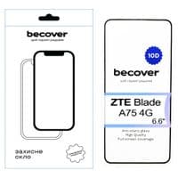 Скло захисне BeCover ZTE Blade A75 4G 10D Black (713578)