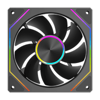Вентилятор PCCOOLER FG120 ARGB BK черный для корпуса 120x120x25мм, HB, 5V ARGB 3-pin