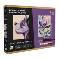 Набор для творчества Rosa Start Dog and Flower обжига картины на дереве, в коробке (4823098544685)