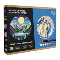 Набор для творчества Rosa Start Horse and Mountains обжига картины на дереве, с красками, в коробке (4823098544678)